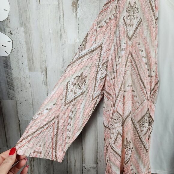 Alfred Dunner 2 Piece Blouse and Jacket Peach Brown Size 1X - Picture 7 of 9